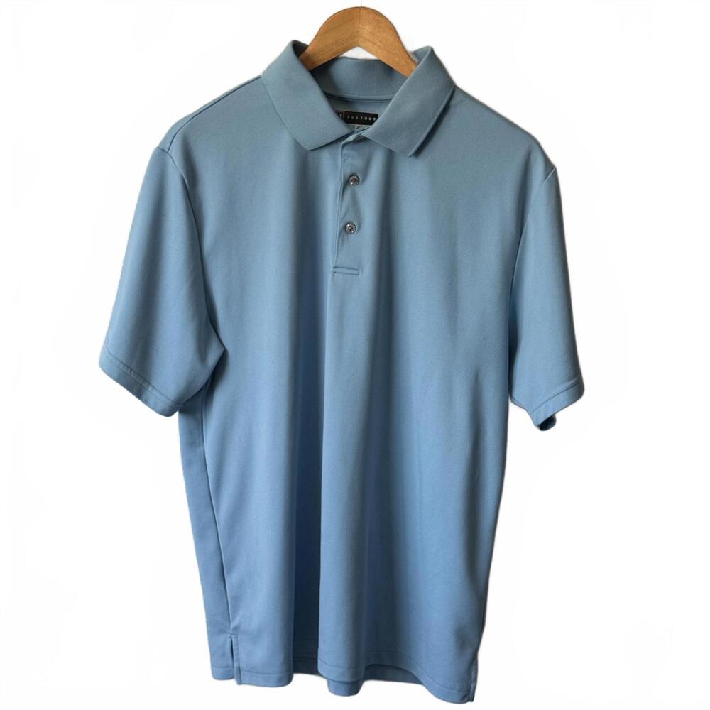 PGA Tour Airflux Golf Polo Men's Large Light Blue Minor Flaw